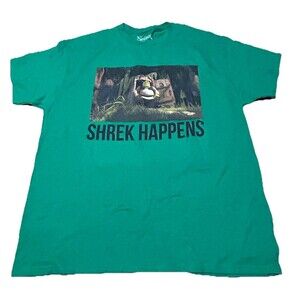 NWOT DreamWorks Shrek Happens Green Graphic T-Shirt XL Hybrid Apparel